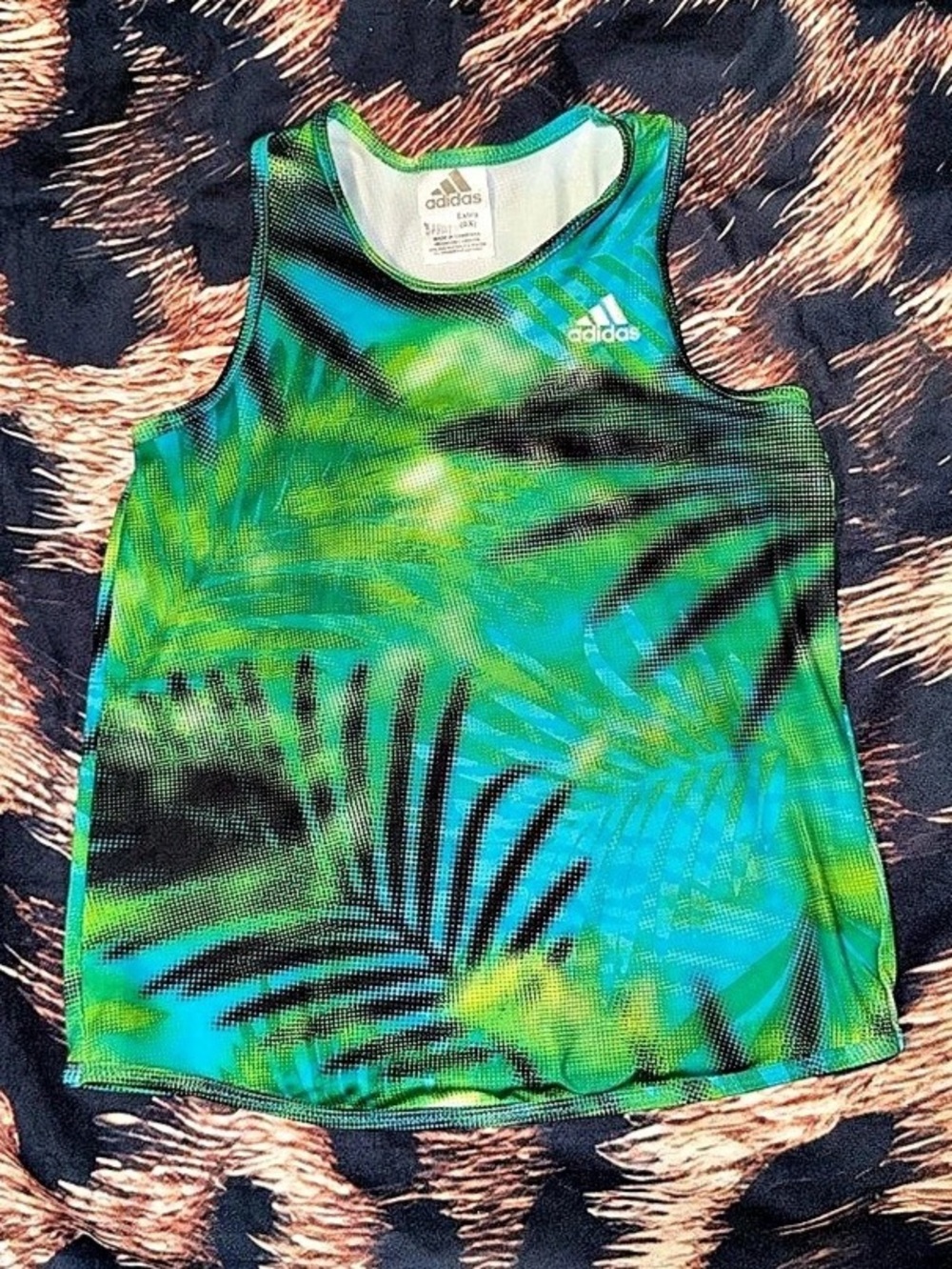 Adidas Tropical Print Athletic Tank 6x